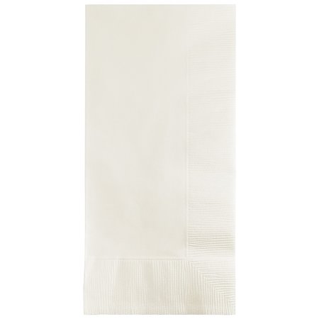 TOUCH OF COLOR 4" x 8" White Dinner Napkins 600 PK 67000B